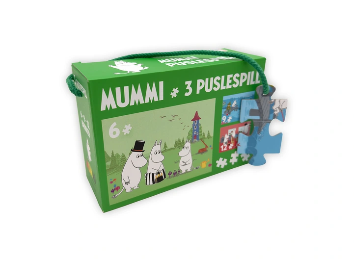 Mummi Puslespill 3 stk Fra 2 år 