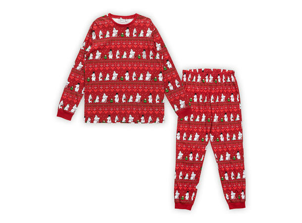 Mummi Pyjamas - Vinterhjerte Rød Voksenklær fra Mummi