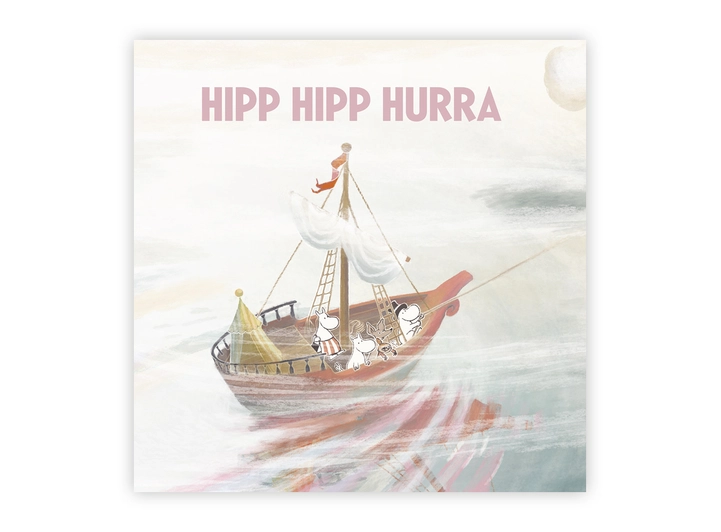 Mummi dobbeltkort - Hipp hipp hurra 12 cm Mummi 