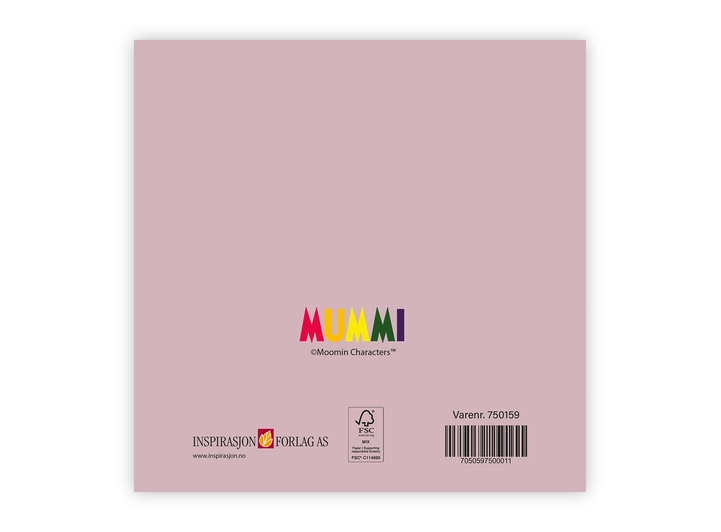Mummi dobbeltkort - Hipp hipp hurra 12 cm Mummi 