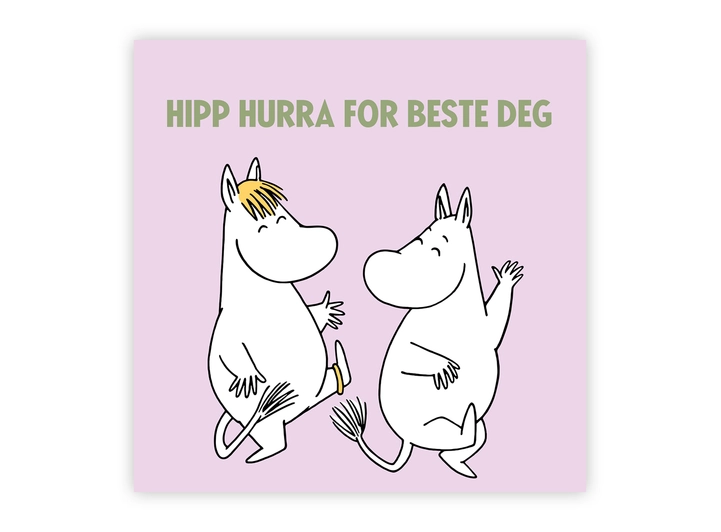 Mummi dobbeltkort - Hipp hurra for 12 cm Mummi 