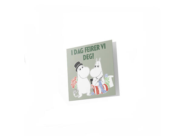 Mummi dobbeltkort - I dag feirer vi deg! 7,5 cm Mummi