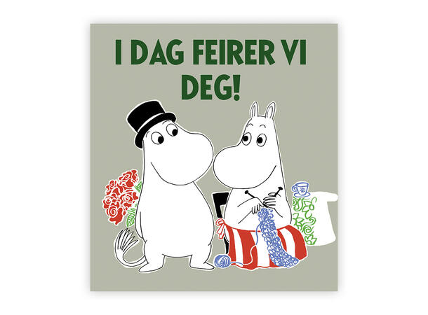Mummi dobbeltkort - I dag feirer vi deg! 7,5 cm Mummi 