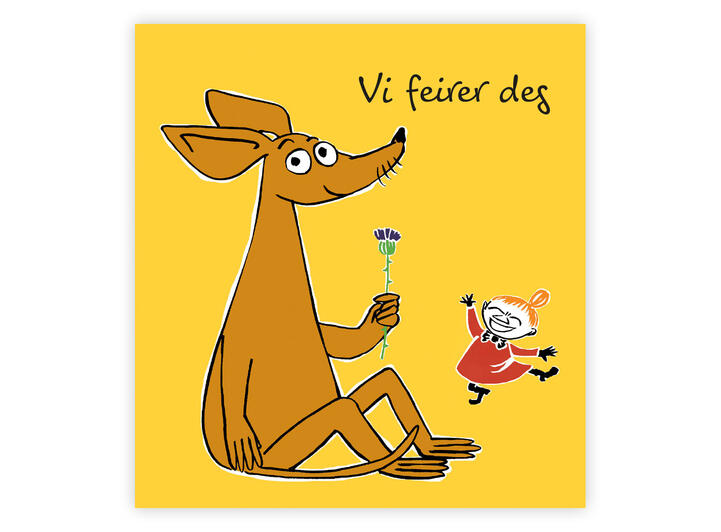 Mummi dobbeltkort - Vi feirer deg 7,5 cm Mummi 