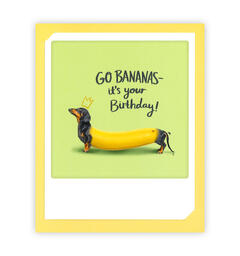 Pickmotion doble kort - Go bananas Pickmotion - Doble kort