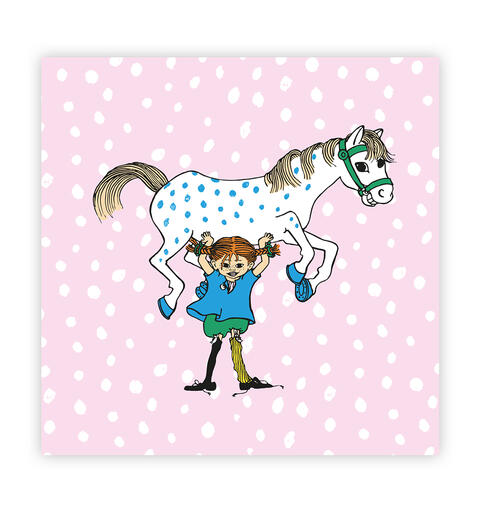 Pippi Serviett - Pippi og hesten 33 x 33 cm