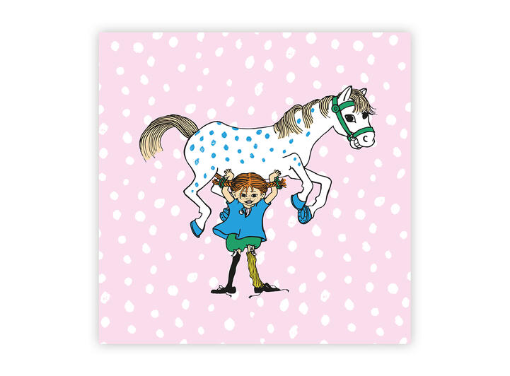 Pippi Serviett - Pippi og hesten 33 x 33 cm 