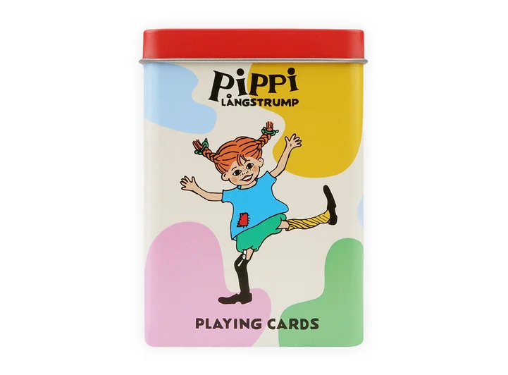Pippi kortstokk i tinnboks 