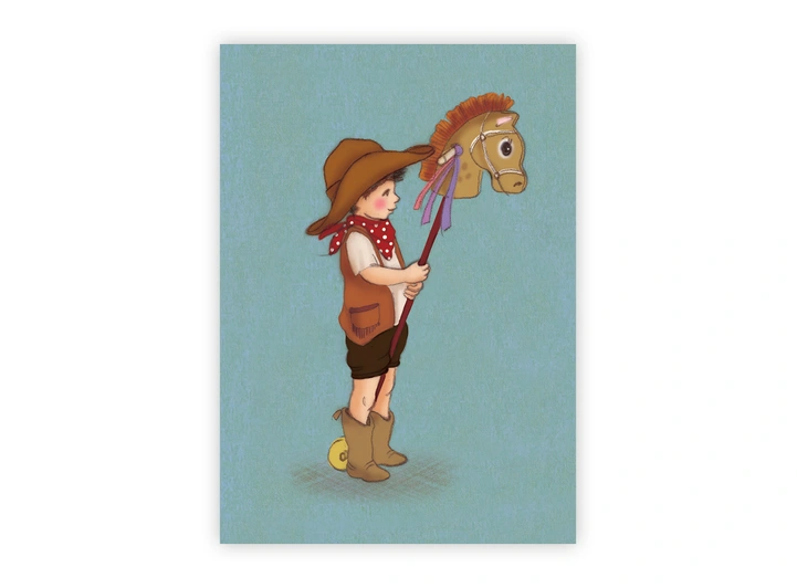 Belle & Boo - Postkort Hobby Horse A6 