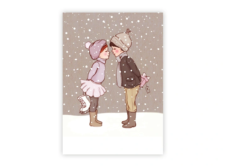 Belle & Boo - Postkort Winter A6 