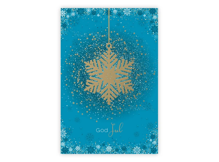 Dobbelt julekort God jul! A6 Dobbelt kort 