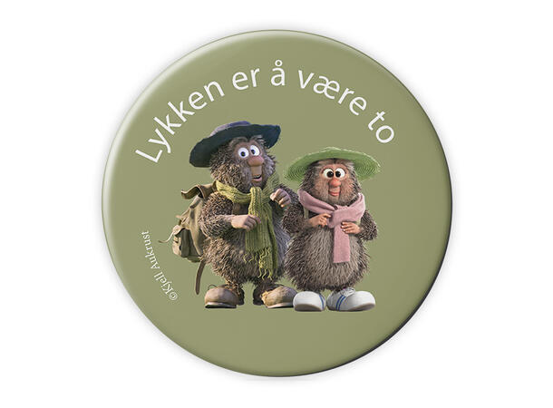 Flåklypa Magnet - Lykken er å være to 5,6 cm