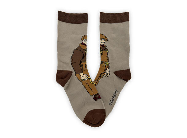 Flåklypa sokker - Reodor Felgen voksen 