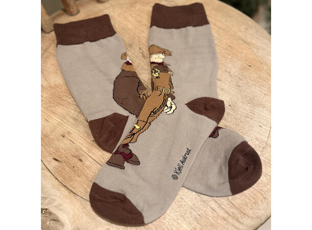 Flåklypa sokker - Reodor Felgen voksen 