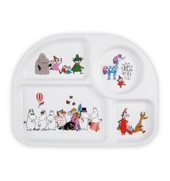 Mummi - Mummifamilien tallerken med rom Figurer