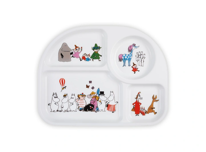 Mummi - Mummifamilien tallerken med rom Figurer 