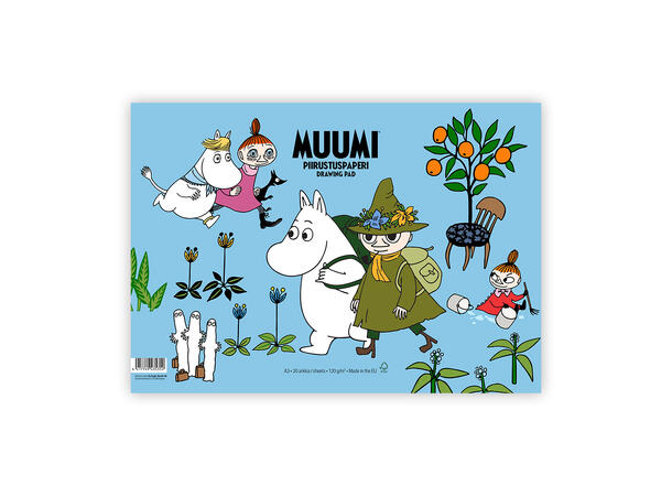 Mummi A3 - Tegnepapir farget 20 ark