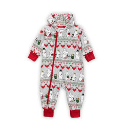 Mummi Overall - Vinterhjerte Grå Babyklær fra Mummi