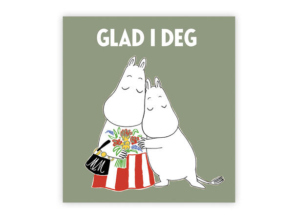 Mummi dobbeltkort - Glad i deg 7,5 cm Mummi 