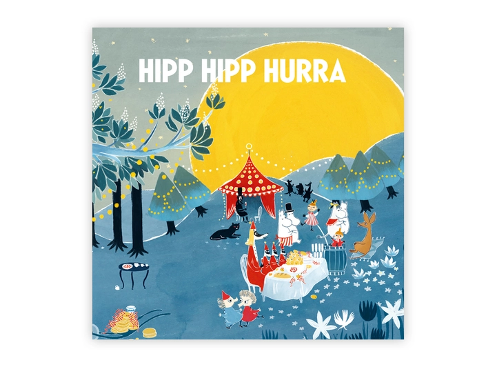 Mummi dobbeltkort - Hipp hipp hurra 12 cm Mummi 