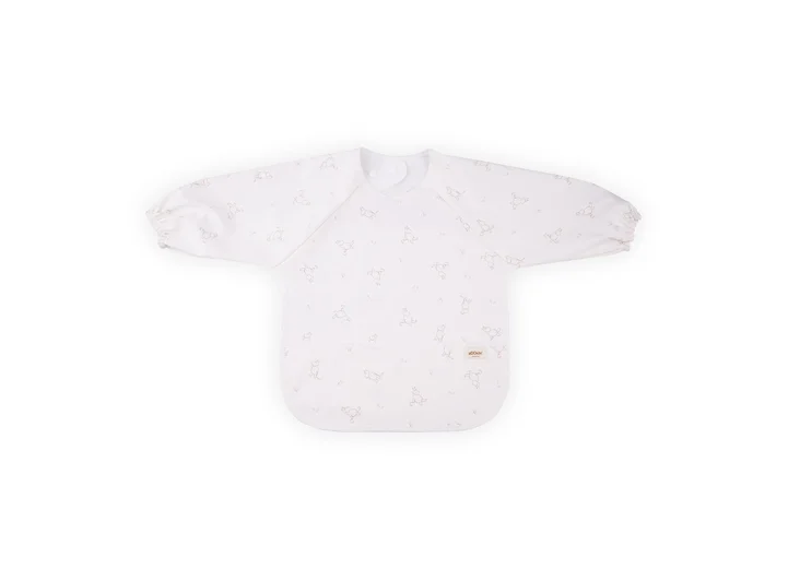 Mummi smekke med ermer - hvit One size (justerbar) 