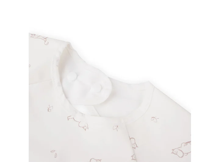 Mummi smekke med ermer - hvit One size (justerbar) 