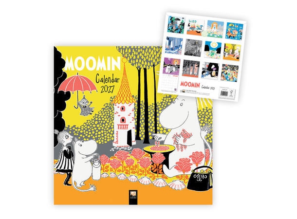 Mummi veggkalender - Engelsk 2027 30x30cm 