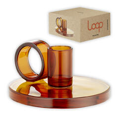 Muurla Loop - Lysestake amber 11cm