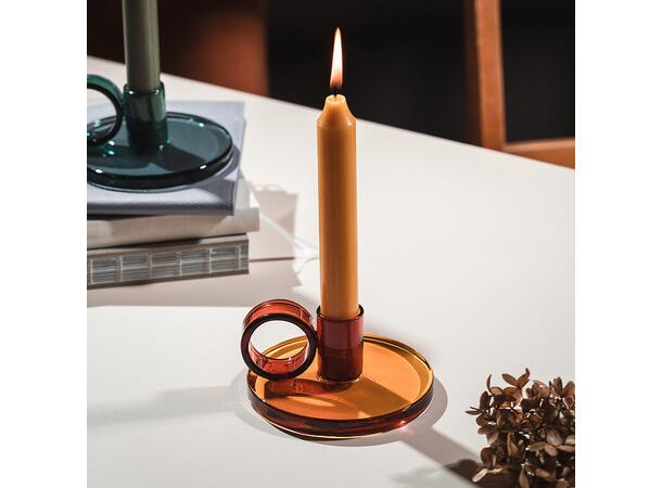 Muurla Loop - Lysestake amber 11cm
