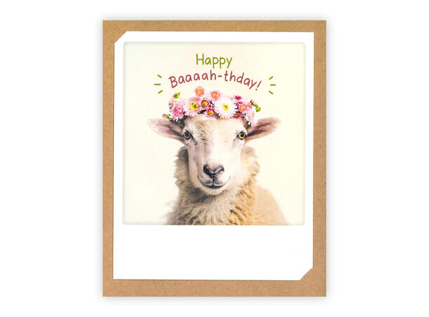 Pickmotion doble kort - Happy Baaaah Pickmotion - Doble kort