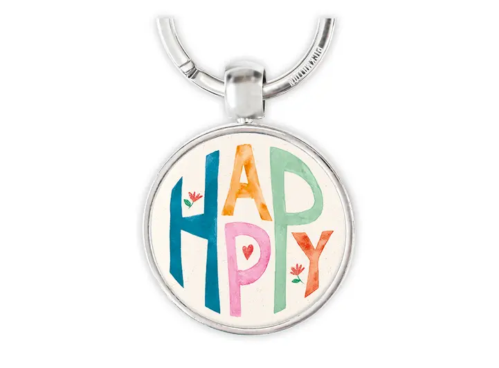 Pickmotion nøkkelring - Happy 