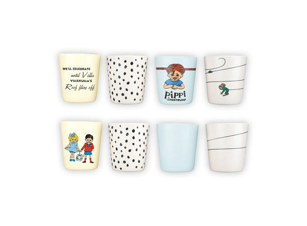 Pippi Langstrømpe - Kopper 4stk 