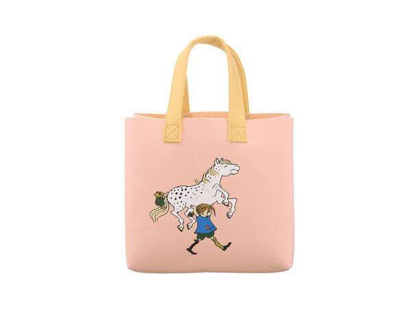 Pippi Langstrømpe Bag - Pippi og hesten 15 x 15 xm