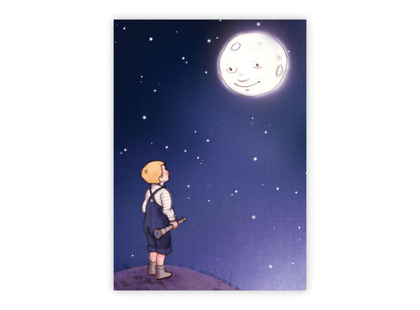 Belle & Boo - Postkort Man in the moon A6