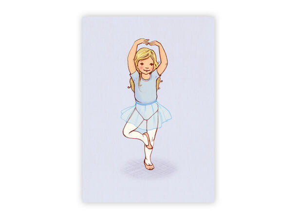Belle & Boo - Postkort Pirouette A6 