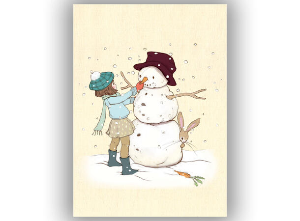 Belle & Boo - Postkort Snowman A6