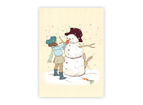 Belle & Boo - Postkort Snowman A6 