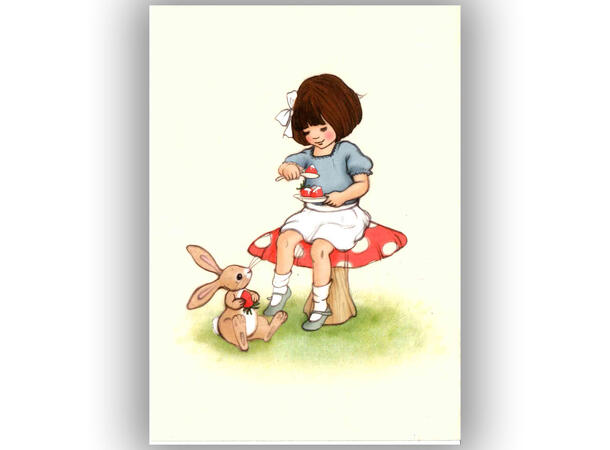 Belle & Boo - Postkort Strawberries A6