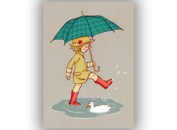 Belle & Boo - Postkort Umbrella A6