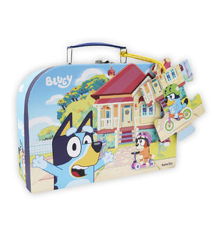 Bluey - Koffert med puslespill