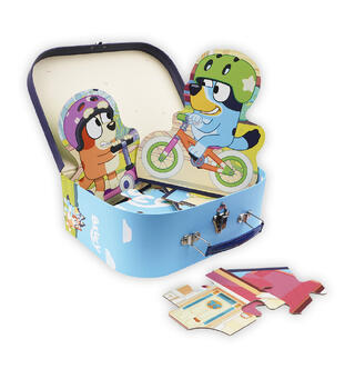 Bluey - Koffert med puslespill