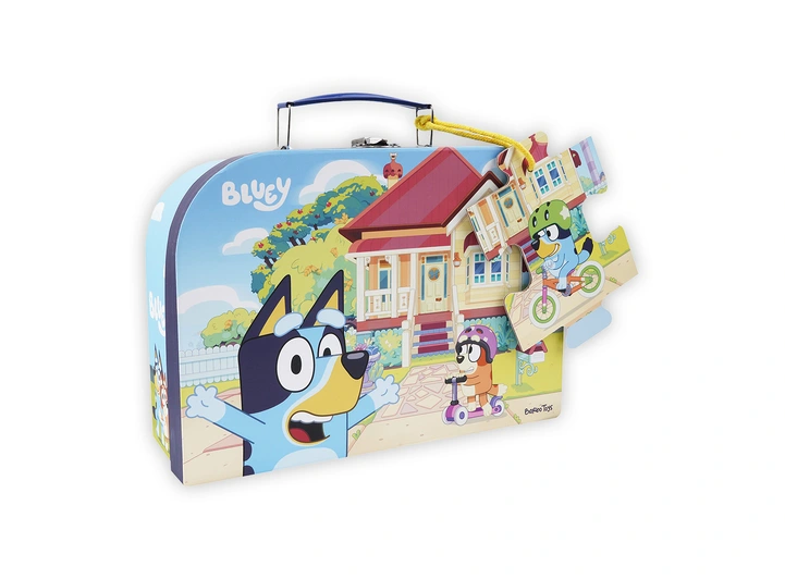Bluey - Koffert med puslespill 