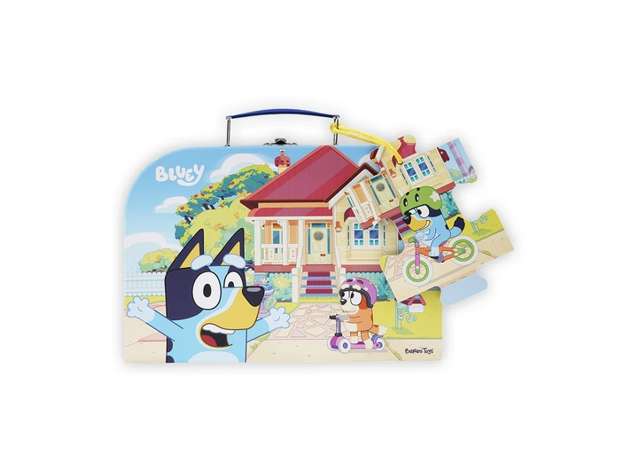 Bluey - Koffert med puslespill 