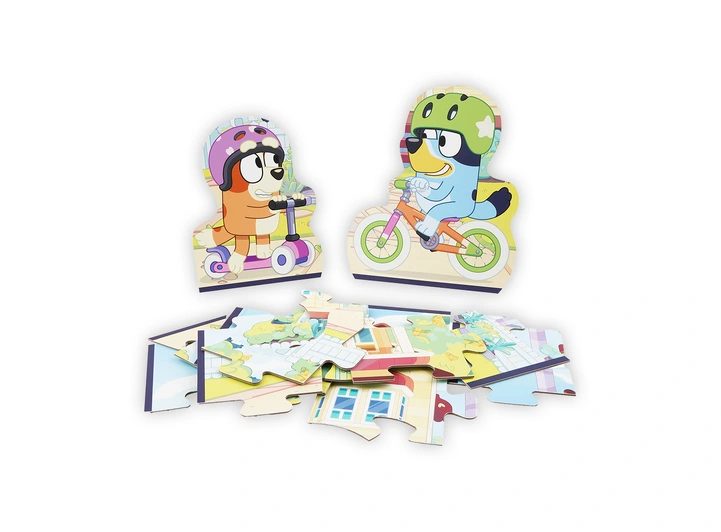 Bluey - Koffert med puslespill 