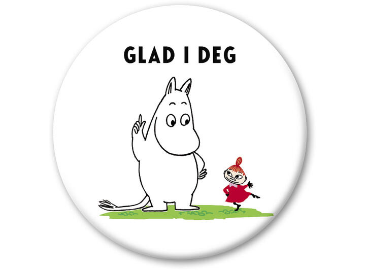 Magnet Mummi - Glad i deg 5,6 cm 