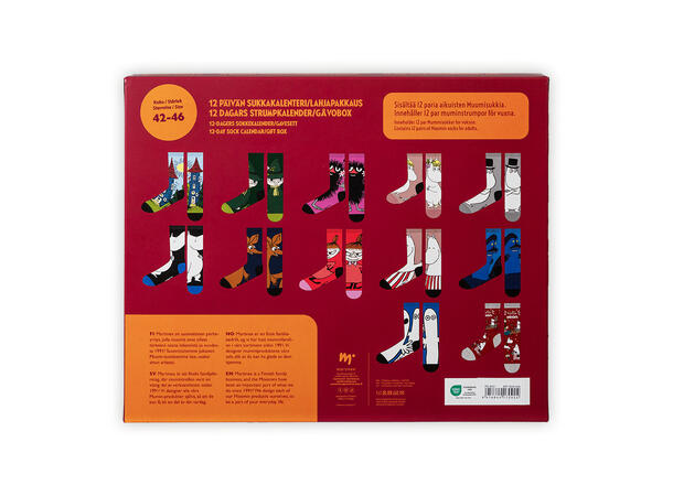 Mummi Adventskalender - Sokker 42/46 Julekalender