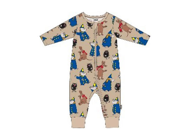 Mummi Pyjamas - Kraftfull Beige Babyklær fra Mummi