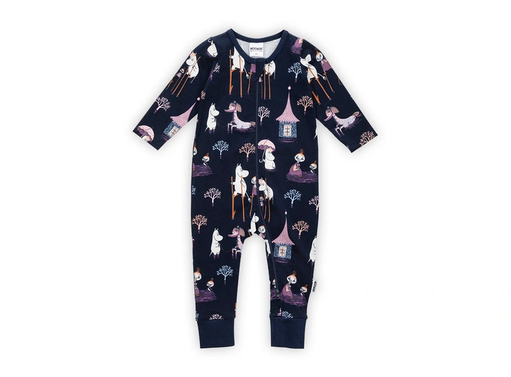 Mummi Pyjamas - Oversvømmelse Blå 86 Babyklær fra Mummi 