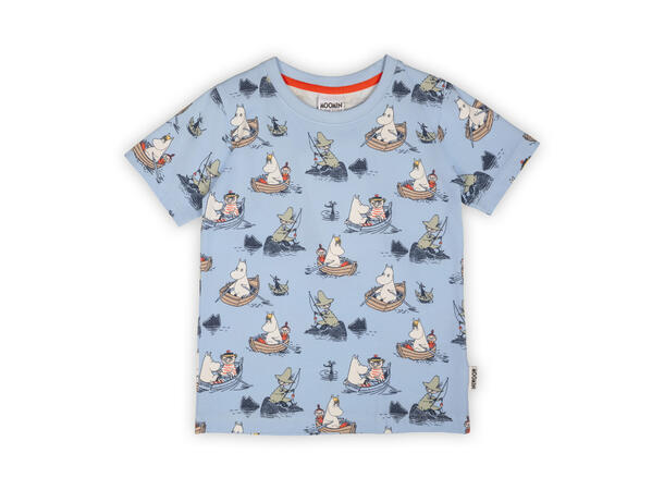 Mummi T-Skjorte - Båtfolk Blå Barneklær fra Mummi 