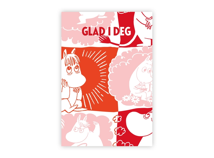 Mummi dobbeltkort- Glad i deg 17 cm  Mummi 